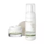 Bottega Verde - Set Moringa Defence - Crema Viso Detox Illuminante Antirughe per Pelli Normali o Secche e Mousse Detergente Viso Detox Delicata - Con Olio di Moringa e Oxygeskin