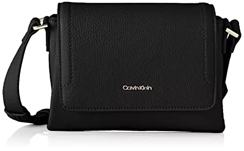 Calvin Klein Elevated Crossbody W/Flap, Borsa Donna