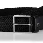 Calvin Klein Formal Elastic Belt 3.5cm Cintura, Nero