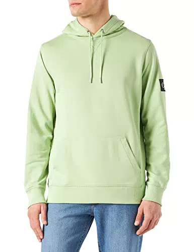 Calvin Klein Jeans Felpa con Cappuccio con Logo a Maniche Mon