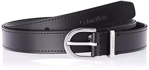 Calvin Klein Must Metal Loop Rnd Belt 25mm Cintura, CK Black