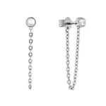 Calvin Klein Orecchini da Donna Collezione Linked Con Cristalli - 35000107
