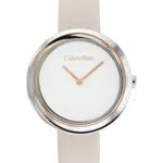 Calvin Klein Women's Analog Quartz Watch with Leather Strap 25200094
