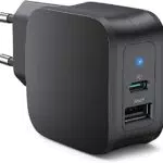 Caricabatterie USB C 30W, Adattatore di Alimentazione PD USB C Caricabatterie da Parete con Doppie Porte USB Adattatore di Ricarica
