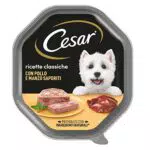 Cesar Ricette Classiche Cibo per Cane, con Pollo e Manzo Saporiti