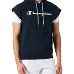 Champion American Classics Big Logo Short Sleeve, Felpa con Cappuccio