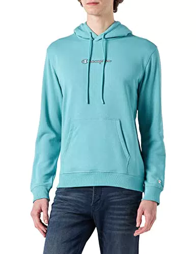Champion Soft Fluo, Felpa con Cappuccio, Uomo, Blu, XL