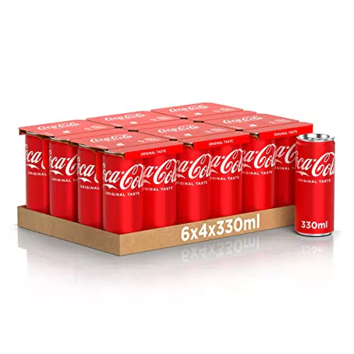 Coca-Cola Original Taste 24 Lattine da 330 ml, Tutto il Gusto Originale di Coca-Cola