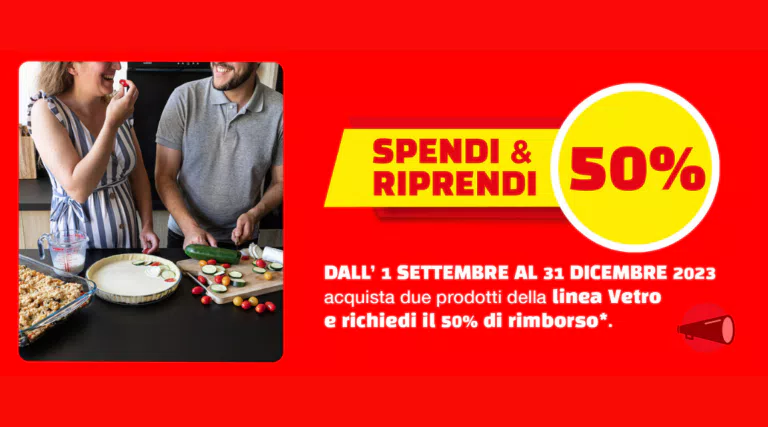 Spendi e Riprendi Pyrex: come farsi rimborsare 2 prodotti Pyrex al 50%
