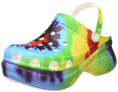 Crocs Classic Tie Dye Clogs, Zoccoli Unisex-Adultoulticolore