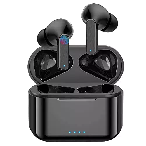 Soicear Cuffie Bluetooth 5.1 Auricolari Senza Fili Wireless Sport in Ear, nero