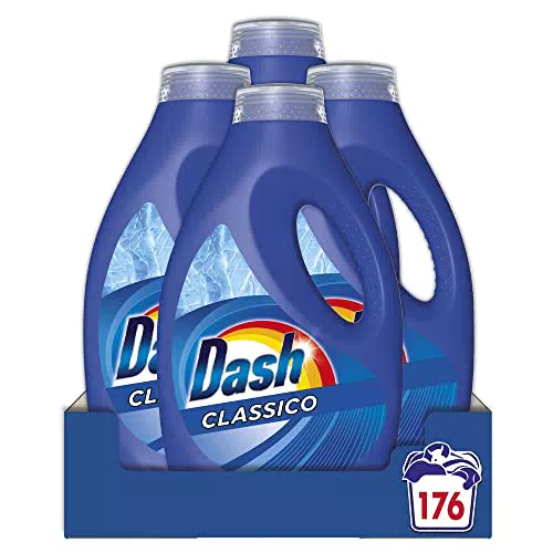 Dash Detersivo Lavatrice Liquido, 176 Lavaggi, Classico