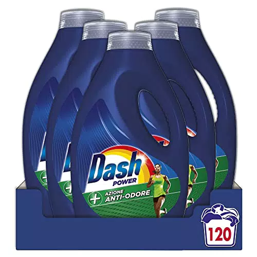 Dash Power Detersivo Lavatrice Liquido, 120 Lavaggi