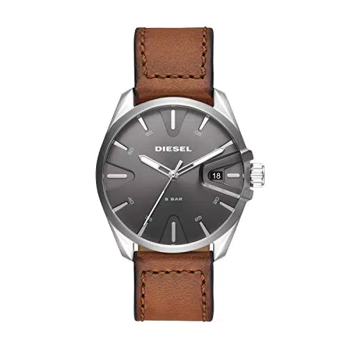 Diesel Orologio Analogico Quarzo da Uomo con Cinturino in Pelle