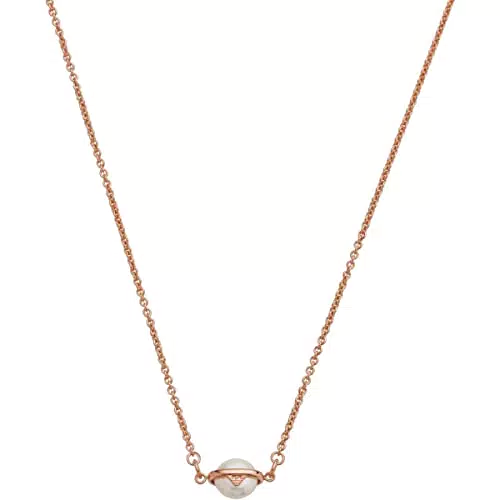 Emporio Armani Collana da Donnaetalli non Preziosi, Colore Oro Rosa