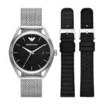 Emporio Armani Orologio A Tre Lancette, Acciaio Inossidabile