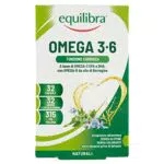 Equilibra Integratori Alimentari, Omega 3-6, Integratore con EPA e DHA
