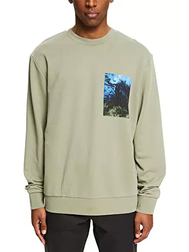 ESPRIT Collection 022EO2J301 Maglia di Tuta, 345/kaki Chiaro