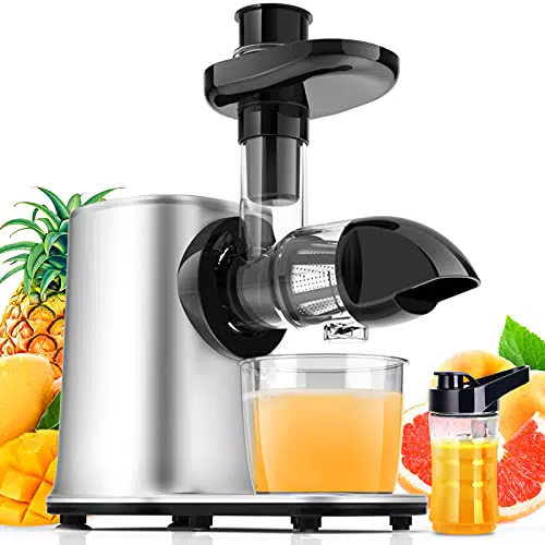 Estrattore di Succo a Freddo 11 in 1 Estrattore Frutta e Verdura a Freddo Silenzioso 2 Velocità
