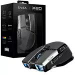 EVGA X20 Mouse da Gioco, Wireless, Grigio, Personalizzabile