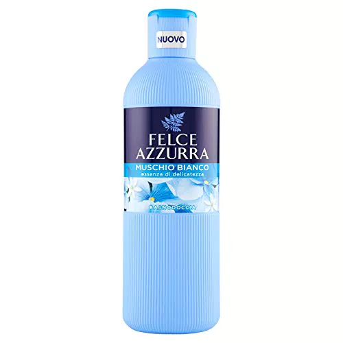 Felce Azzurra Bagnodoccia Muschio Bianco - 6 Confezioni da 650 ml - Totale: 3900 ml