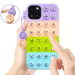 Fidget Toys Cover Compatibile con iPhone 13, Push Bubble Fidget Toys Antistress Set Silicone Custodia Protettiva