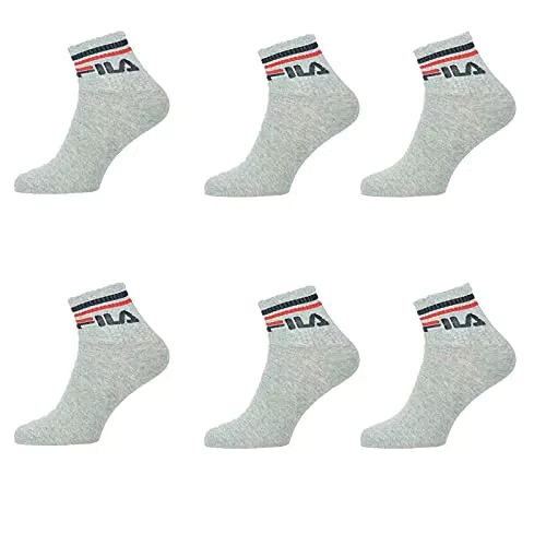 Fila F9398, Calze Unisex, Grigio, 39/42