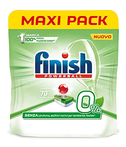 Finish Tabs Per Lavastoviglie, Verde, 70 Unità