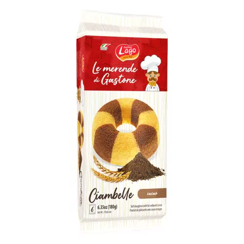 Gastone Lago Le Merende di Ciambelle al Cacao 6x30g