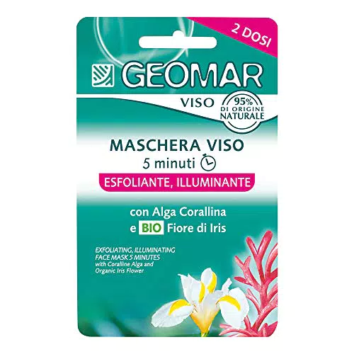 Geomar Maschera Viso Esfoliante Illuminante - Confezione da 2 x 7.5 ml
