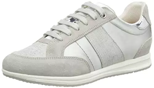 Geox Donna D Avery A Sneakers Donna, Argento/Grigio
