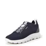 Geox D Spherica Donnacarpe da Ginnastica, Blu