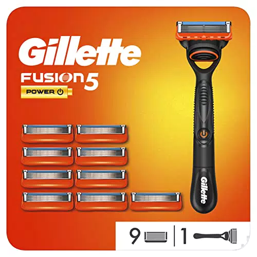 Gillette Fusion5 Power Rasoio Da Uomo - 10 Lamette Di Ricambio