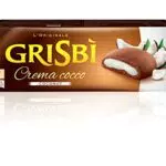 Grisbì Crema al Cocco - Biscotti di Croccante Frolla al Cacao Ripiena di Vellutata Crema al Cocco