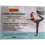 Guam - Leggings MASSAGGIANTE Sport Colore Nero con ALGHE Marine, XS/S