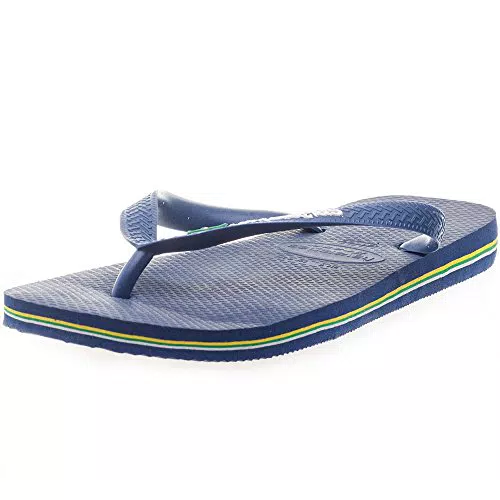 Havaianas Brasil Logo, Infradito Unisex-Adulto, Navy Blue