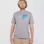 Hurley Evd Wash Halfer Gradient Tee SS Maglietta, Particelle Grigie