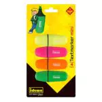 Idena 12081 - Evidenziatore Mini, in 4 colori, giallo