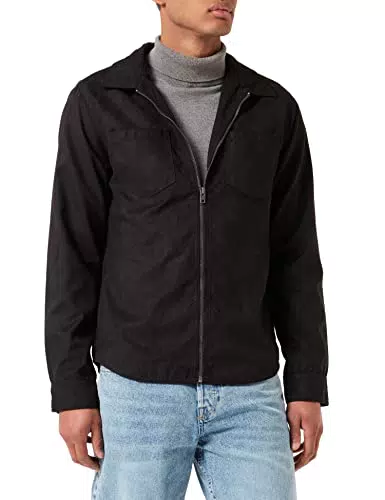 JACK & JONES Jprblacooper-Giacca in Poliuretano, Nero