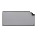 Logitech Desk Mat - Studio Series, Multifunzione, Tappetino per Mouse Esteso, Protezione Scrivania da Ufficio con Base in Gomma, Resistente ai Versamenti - Grigio