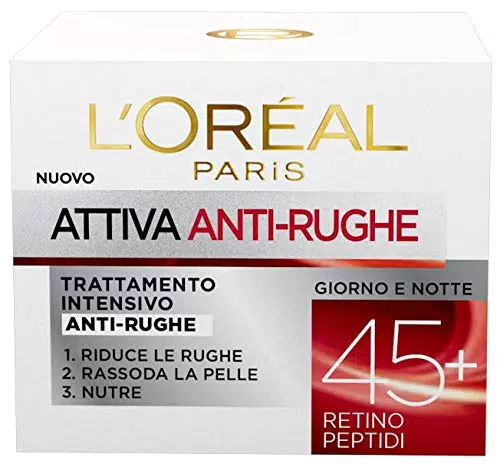 L'Oréal Paris Crema Viso Donna Antirughe Intensiva Giorno