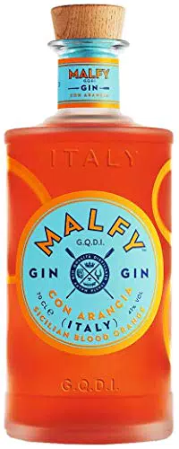 Malfy Gin con Arancia - 700 ml - Premium Gin Italiano - Agrumato - Infuso di 9 Botaniche con infusione di Arance Rosse della Sicilia - 41% Vol - G.Q.D.I