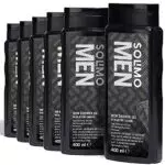 Marchio Amazon - Solimo Gel doccia uomo con carbone attivo-Confezione da 6