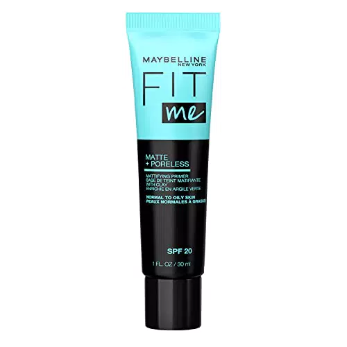 Maybelline New York Primer Fit me Matte&Poreless, Per Trucco a Lunga Tenuta