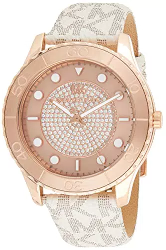 Michael Kors Orologio Analogico al Quarzo Donna con Cinturino in Plastica MK6980