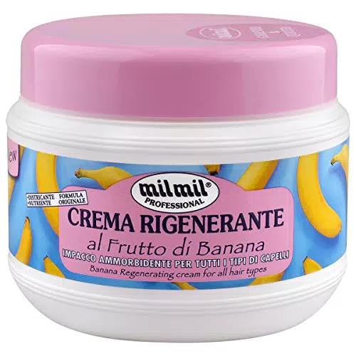 Milmil Professional Maschera Capelli Ristrutturante Rigenerante Al Frutto Di Banana