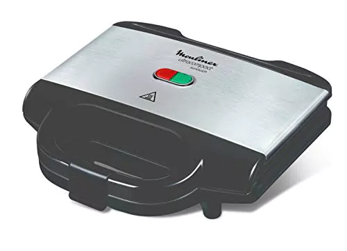 Moulinex Sm156D Ultracompact Metal Sandwich Maker, Piastre con Rivestimento Antiaderente