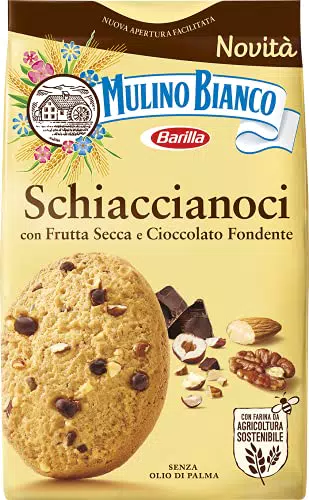 Mulino Bianco Biscotti Frollini Schiaccianoci Con Frutta Secca E Cioccolato Fondente