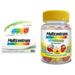Multicentrum Adulti e Vitagummy per Bambini, Integratori alimentari di vitamine e minerali, 30 caramelle gommose