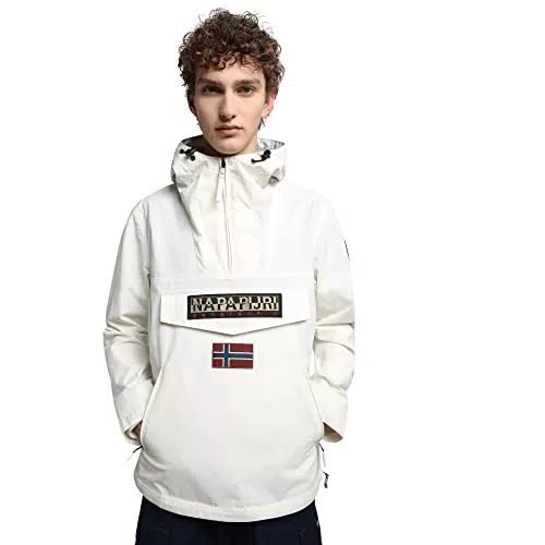 NAPAPIJRI Napapjiri Rainforest S Pkt 3 Giacca, White Whisper Unisex-Adulto